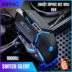  Chuột Inphic W2 1KHz Silent Switch Đen 