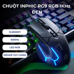  Chuột Inphic PG9 RGB 1KHz Đen 