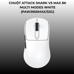  Chuột Attack Shark V5 Max 8K Multi Modes White 
