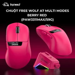  Chuột Free Wolf A7 Multi Modes Berry Red 