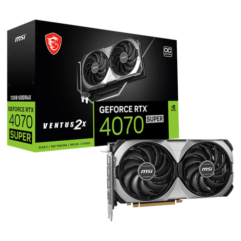 Card màn hình MSI GeForce RTX 4070 SUPER 12G VENTUS 2X OC