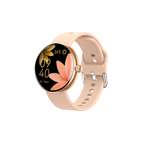 Huadai HD38 Gold Silicone – Smartwatch Mặt Vuông, Theo Dõi Sức Khỏe