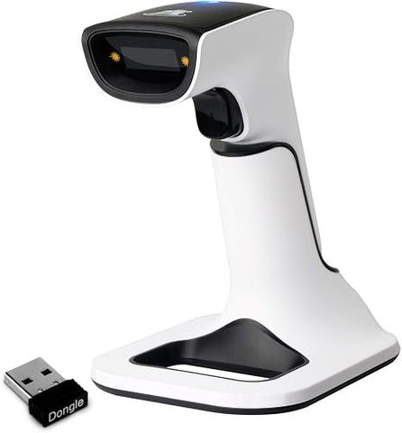 Máy Quét Mã Vạch ScanAvenger 1D 2D Không Dây Bluetooth Kèm Chân Đế