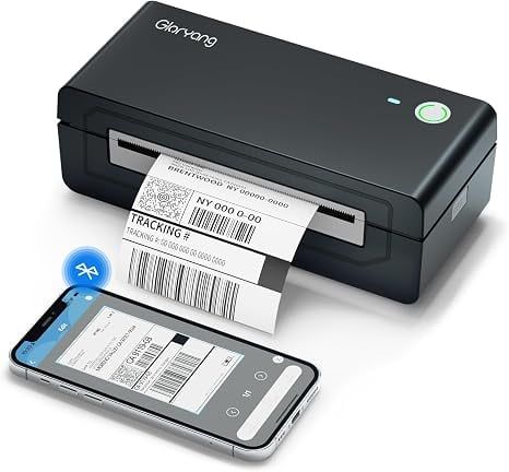 Máy in nhãn nhiệt Gloryang Bluetooth 4x6 inch – Không mực