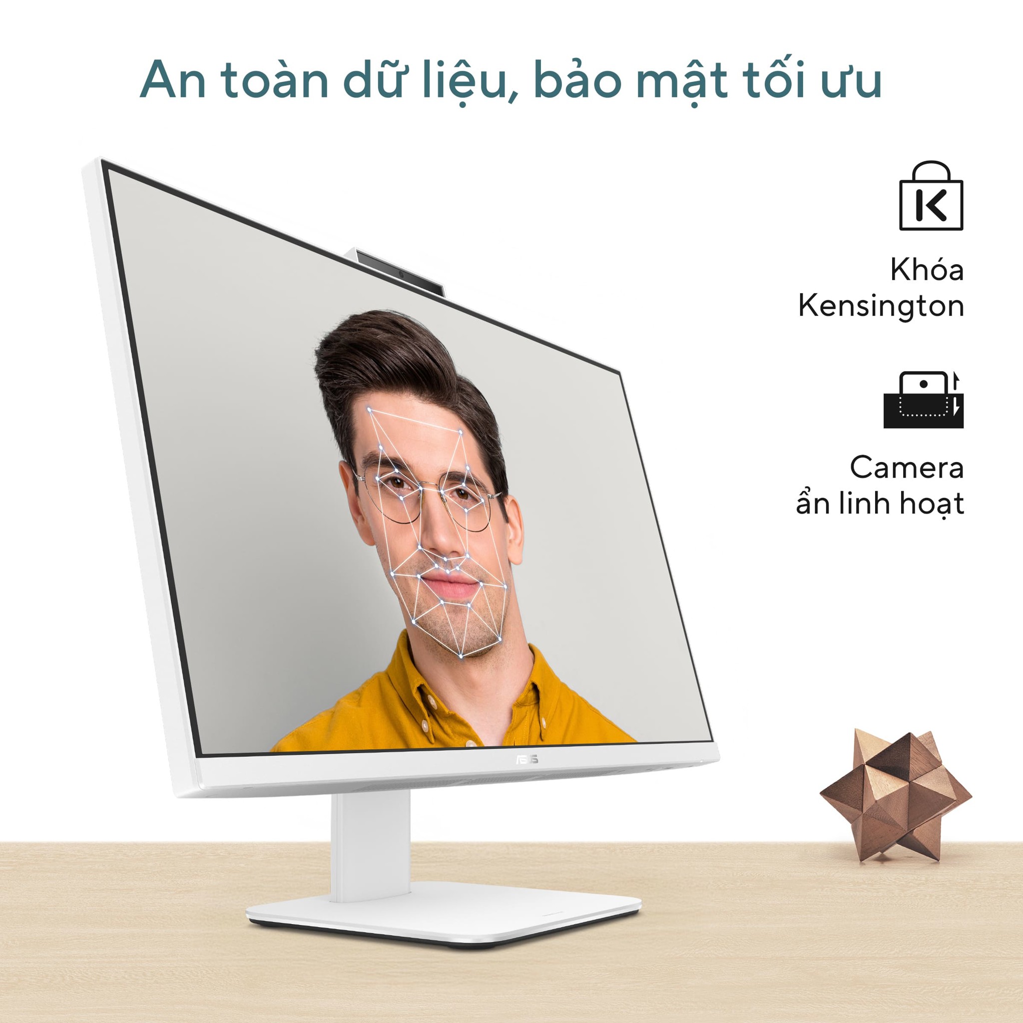 Ảnh minh họa Máy tính để bàn All in one ASUS V440VAK-WPC407W (Intel Core 5 210H | 16GB | 512GB | 23.8 FHD_100Hz | WF6E/BT5.4 | CAM/MIC | WL_KB &amp;M | 2Y-OSS | TRẮNG) 1