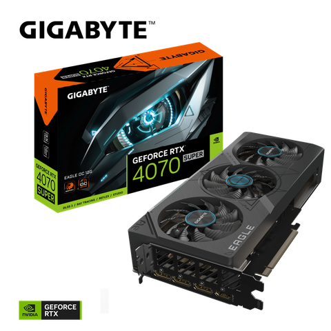 Card màn hình GIGABYTE GeForce RTX 4070 SUPER EAGLE OC 12G (GV-N407SEAGLE OC-12GD)