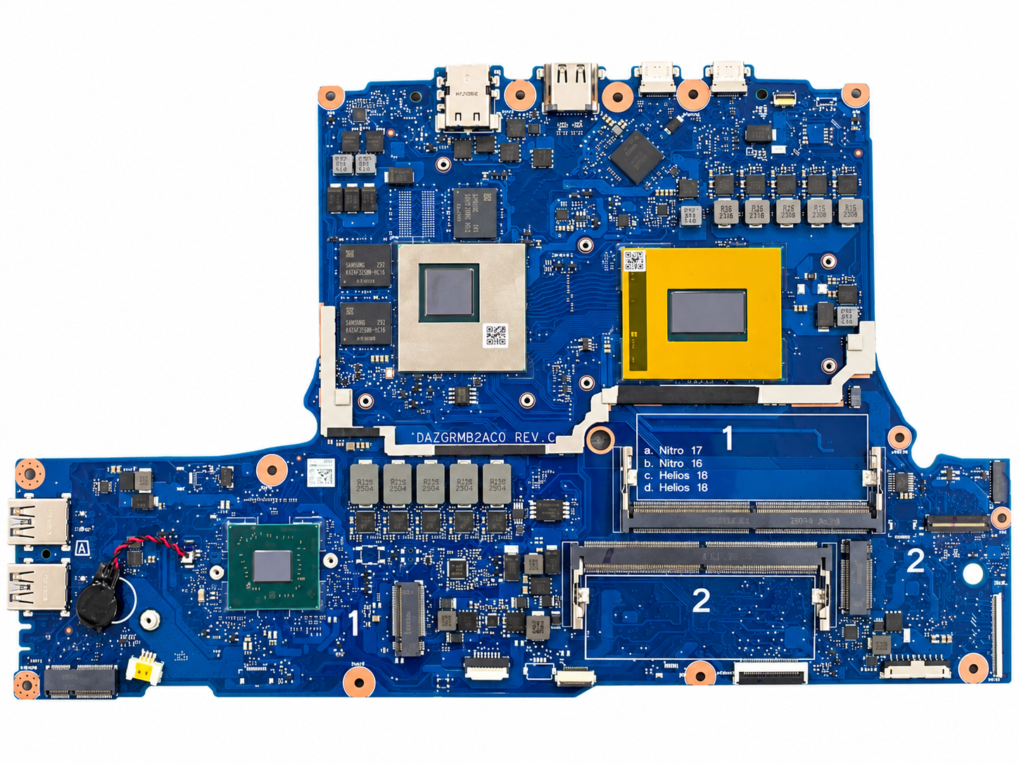 Mainboard Acer PHN16-71 I5-13500HX SRME7 RTX 4050 6GB DAZGRMB2AC0 NB.QLT11.001 NB.QLT11.002