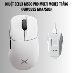  Chuột Delux M500 Pro Multi Modes Trắng 