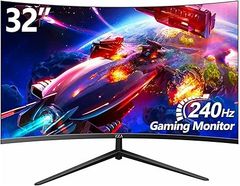  ZZA 32 Inch Curved Gaming Monitor 240hz 