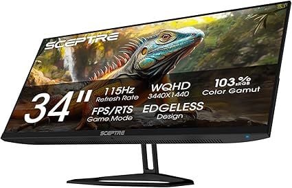 Sceptre 34-inch Prime Monitor 3440 x 1440 up to 115Hz