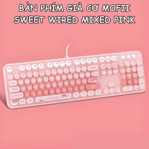 BÀN PHÍM GIẢ CƠ MOFII SWEET WIRED MIXED PINK