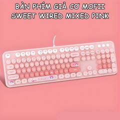  BÀN PHÍM GIẢ CƠ MOFII SWEET WIRED MIXED PINK 
