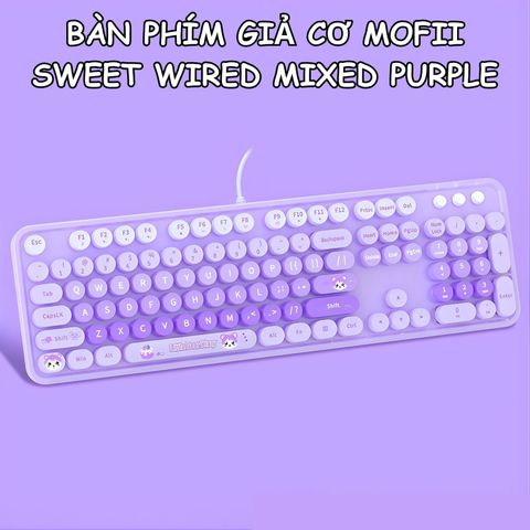 BÀN PHÍM GIẢ CƠ MOFII SWEET WIRED MIXED PURPLE