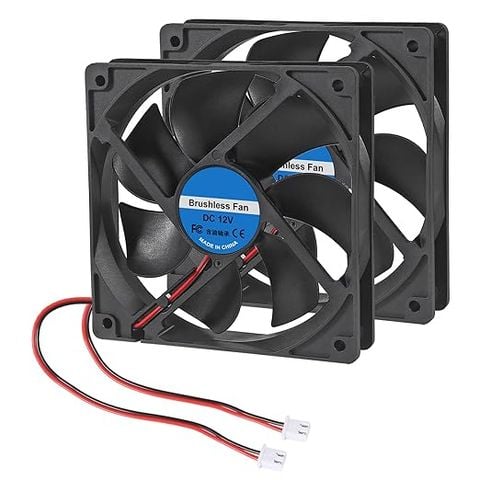 2Pcs DC 12V 12025 Cooling Fan