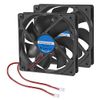 2Pcs DC 12V 12025 Cooling Fan