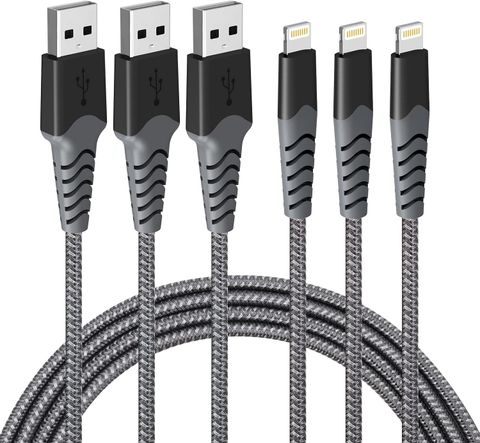 Cáp sạc iPhone AHGEIIY USB-A to Lightning 1M 3 Pack