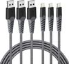 Cáp sạc iPhone AHGEIIY USB-A to Lightning 1M 3 Pack