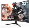 Màn Hình Cong CRUA 32 Inch 240Hz – 120% sRGB, Tỷ Lệ Tương Phản 3500:1