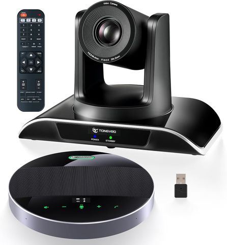 Bộ camera hội nghị TONGVEO PTZ 1080p 20X kèm loa Bluetooth