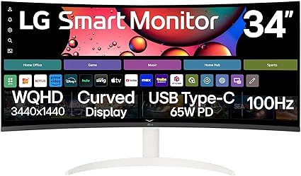 Màn hình cong thông minh LG 34SR63QA-W 34 inch