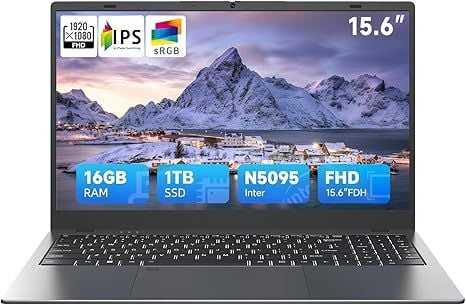 Laptop BLUEING 15.6 inch, Máy tính xách tay N5095