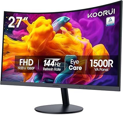 Màn hình cong KOORUI 27 inch FHD 1080P 144Hz