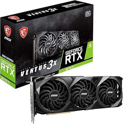 Card đồ họa MSI Gaming GeForce RTX 3070 Ti 8GB GDRR6X Ventus 3X