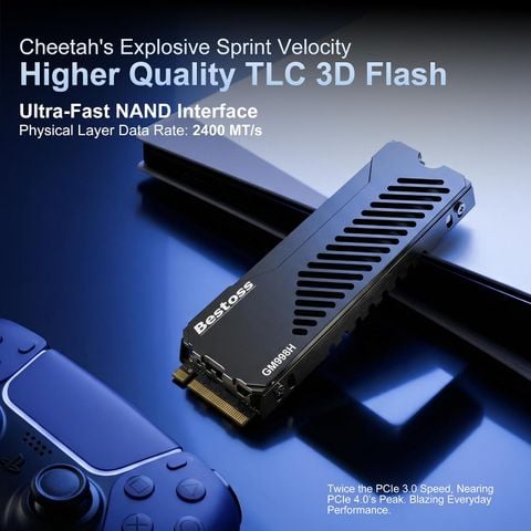 Ổ Cứng SSD Bestoss 2TB NVMe M.2 2280 PCIe Gen4x4 – Tốc Độ 7.350MB/s
