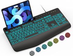  SABLUTE K21 Pro Large Print Backlit Keyboard 