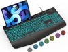 SABLUTE K21 Pro Large Print Backlit Keyboard