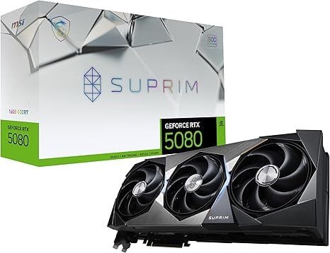 msi Gaming RTX 5080 16G SUPRIM SOC Graphics Card