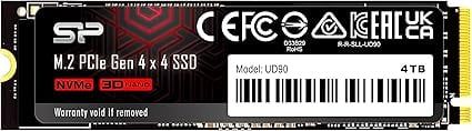 Ổ cứng SSD Silicon Power 4TB UD90 NVMe 4.0