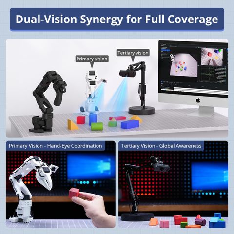 Kit cánh tay robot AI Hiwonder SO-ARM101 – 12 Servo
