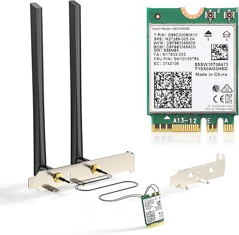 Card WiFi EDUP AX210NGW Wi-Fi 6E