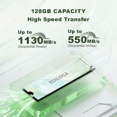 Ổ Cứng SSD Ediloca 128GB M.2 NVMe PCIe 3.0 x4 – Hỗ Trợ TRIM 