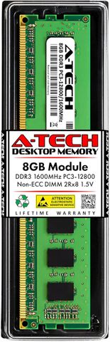 RAM A-Tech 8GB DDR3 1600MHz