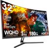 SANSUI 32 Inch Cong – 180Hz, WQHD, sRGB 125%