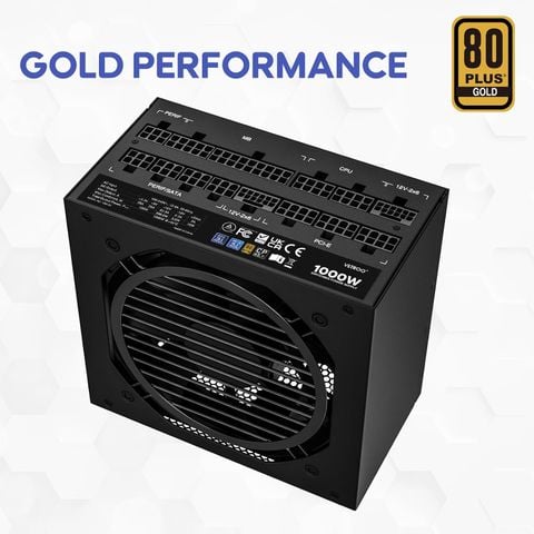 Vetroo 1000G5 1000W – Nguồn ATX 3.1, PCIe 5.1, Full Modular