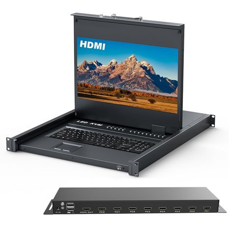 KVM Switch HDMI MT-VIKI 8 Cổng 17.3 Inch 1920x1080