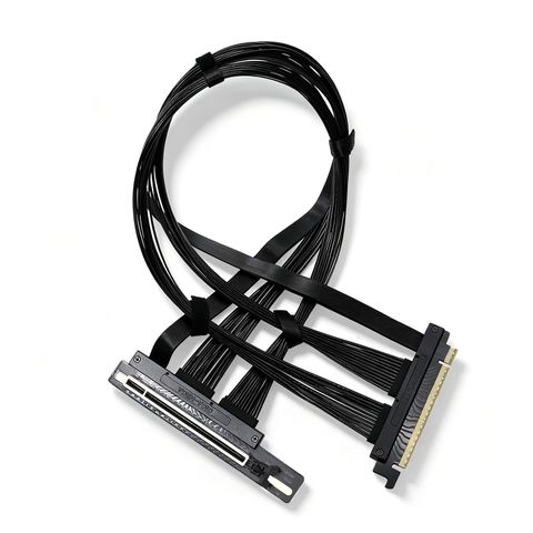 Cáp Riser GIGA-MEGA PCIe 5.0 x16 AI Server 50cm Right Angle Black