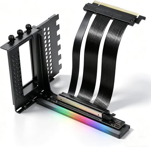Bộ Cáp Riser & Giá Đỡ VGA GIGA-MEGA PCIe 5.0 16cm Black V3