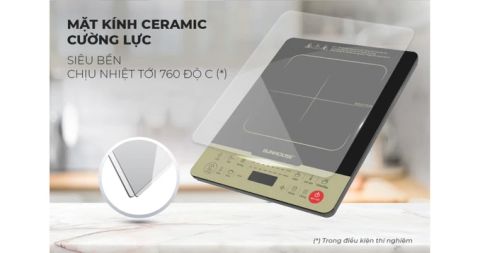 Bếp từ Sunhouse SHD6867 kèm nồi – 2000W, đa chế độ nấu