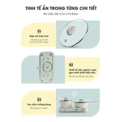  Bếp đa năng Bear SB-BD02N – Bộ bếp điện đôi hai nồi tiện lợi 