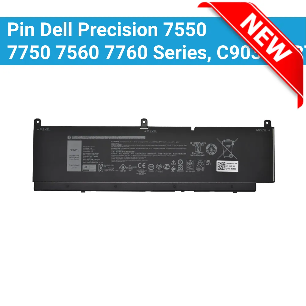 Thay Pin Dell Precision 7550 7750 7560 7760 Series, C903V CR72X 17C06 447VR 0CR72X 068N03 0447VR 68N0, PKWVM Zin