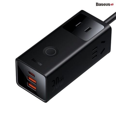 Bộ Sạc Nhanh Tích Hợp Dây Nguồn Nối Dài Baseus Power Combo Digital PowerStrip