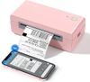 Máy in nhãn nhiệt Gloryang Bluetooth 4x6 inch – Màu hồng