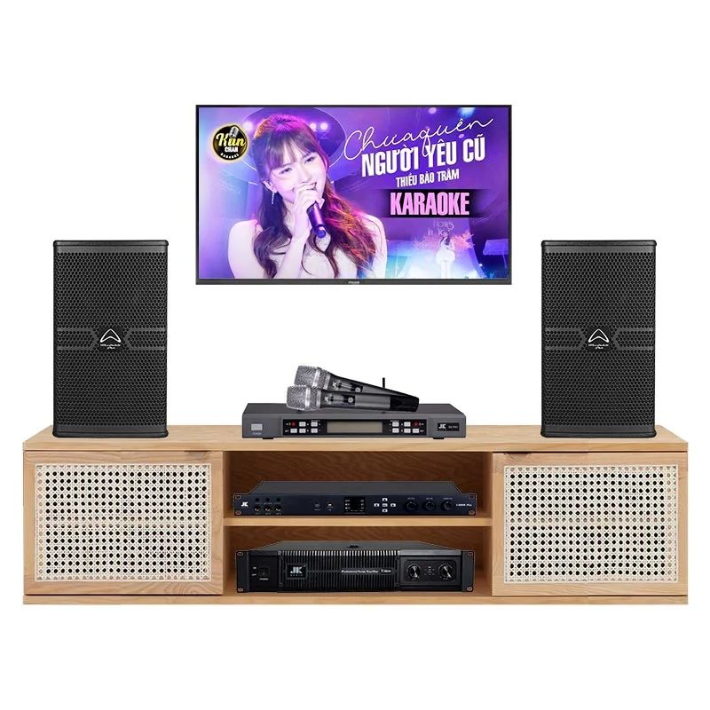 Dàn karaoke Wharfedale HDR118 (Wharfedale ANGLO E10, JKaudio D2600, JKaudio X6000 Plus, JKaudio B5 Pro)