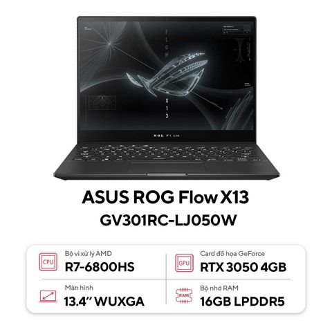 Laptop Asus ROG Flow X13 GV301RC-LJ050W (Ryzen™ 7-6800HS/16GB/512GB)