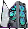 MUSETEX ATX PC Case Pre-Install 6 PWM ARGB Fans