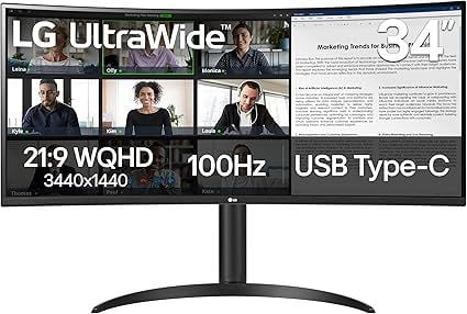 Màn hình máy tính cong LG 34WR55QK-B 34 inch